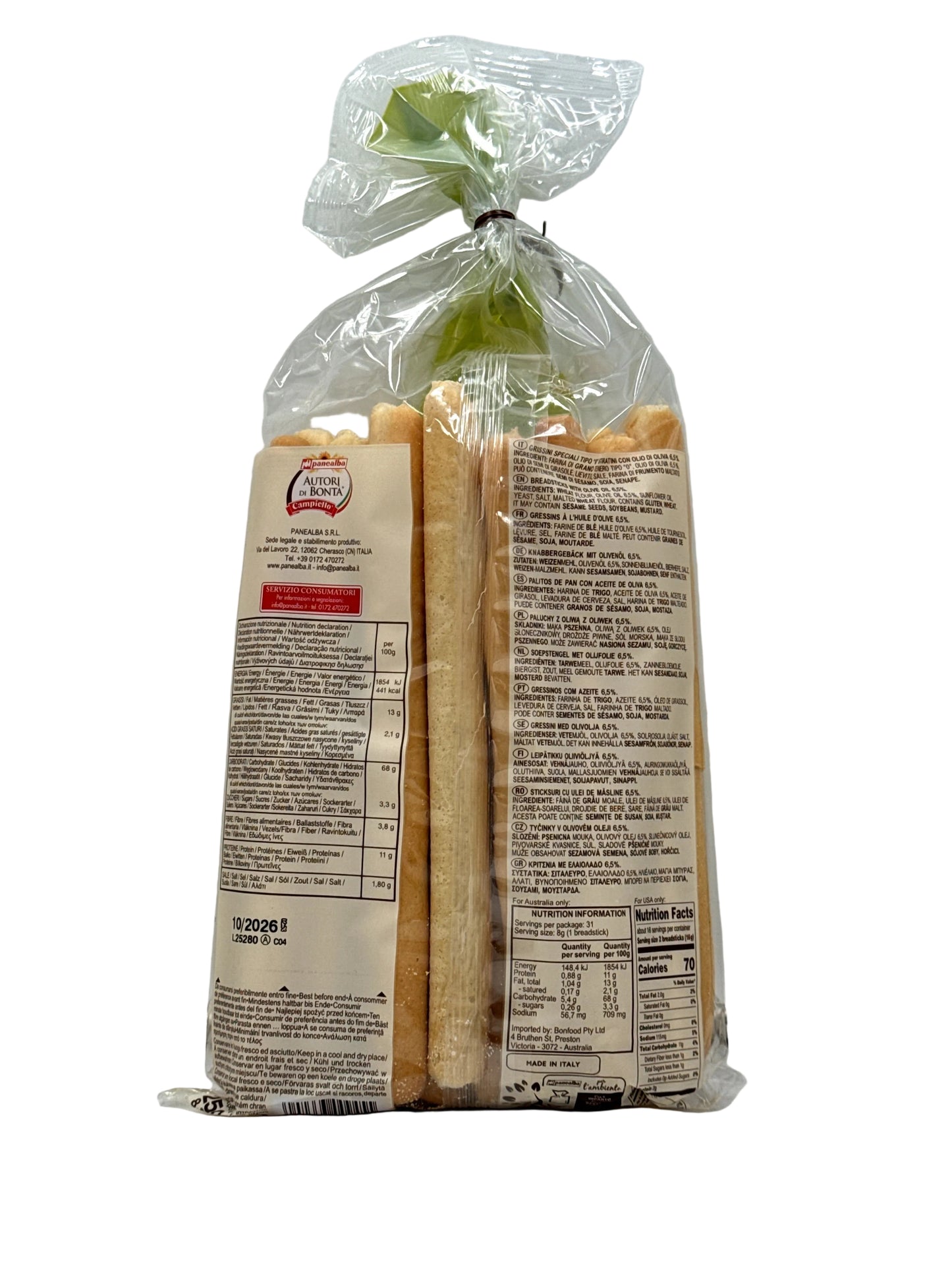 Panealba Stiratini Olio di Oliva (250g)