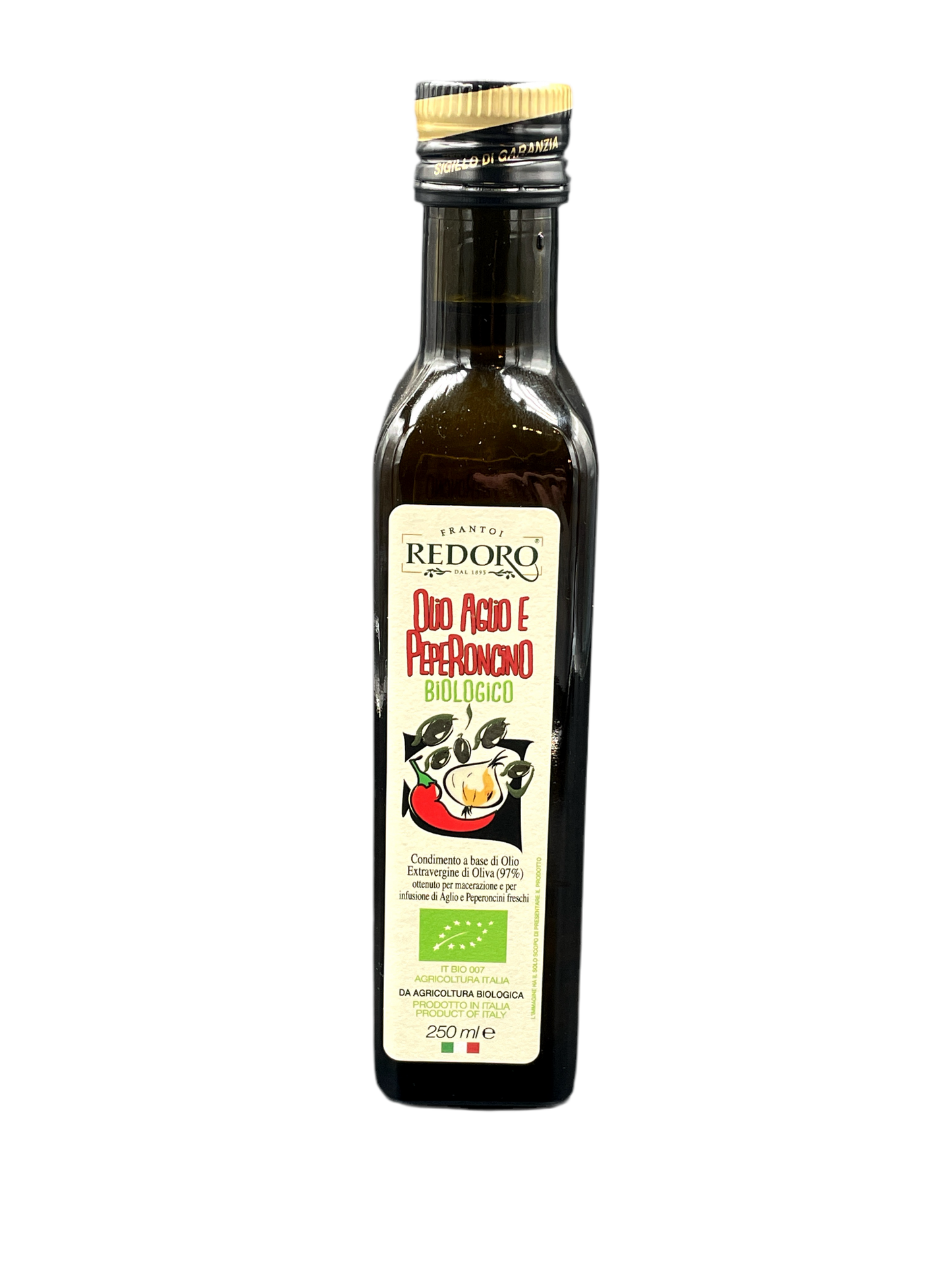 Redoro Olio Aglio e Peperoncino Bio - 250ml