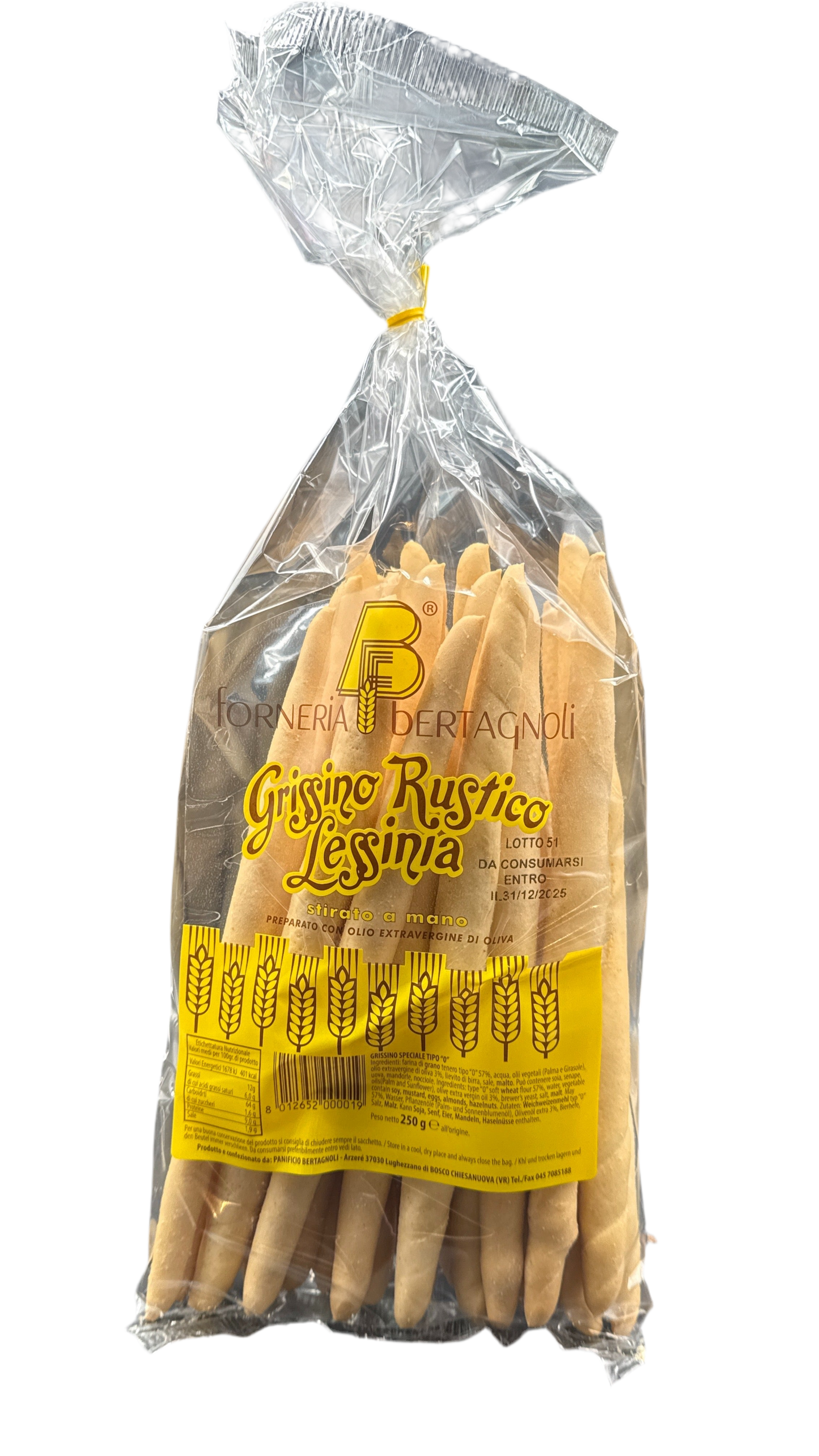 Grissino Rustico Lessinia Forneria Bertagnoli - 250g