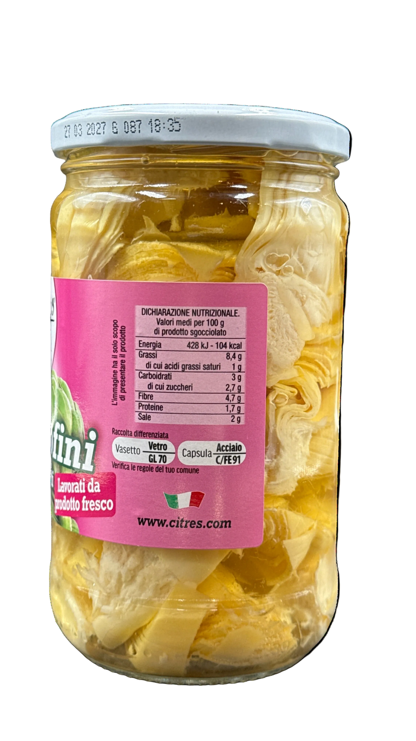 Citres Carciofi tagliati - 520g