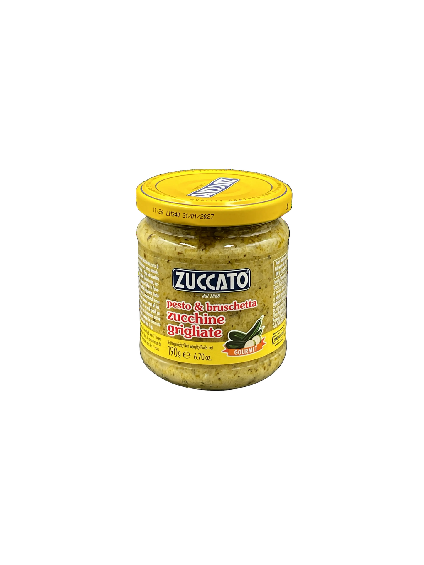 Zuccato Pesto & Bruschetta Zucchine grigliate - 190g