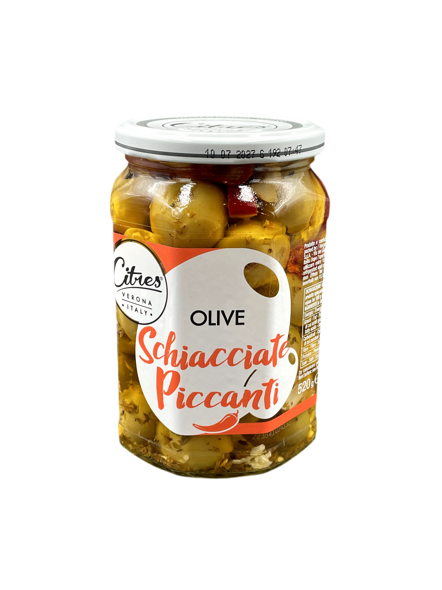 Citres Olive Schiacciate Piccanti - 520g