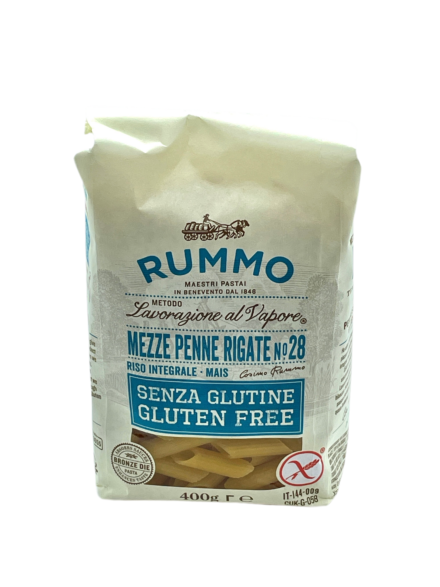 Rummo Mezze Penne Rigate - Glutenfree