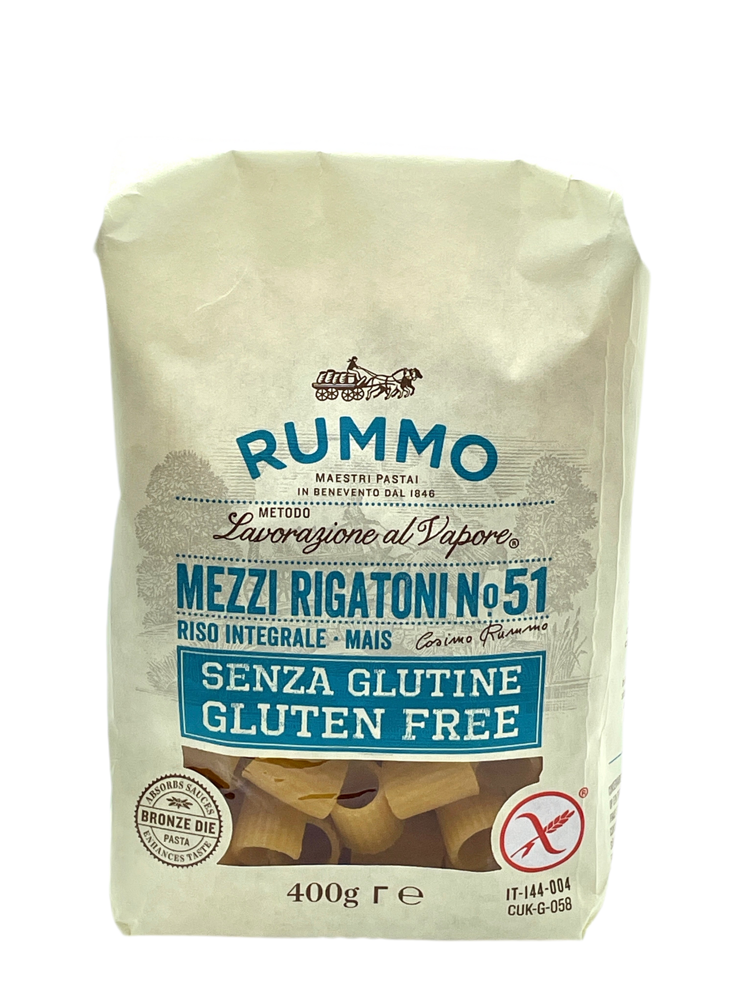 Rummo Mezzi Rigatoni - Gluten Free
