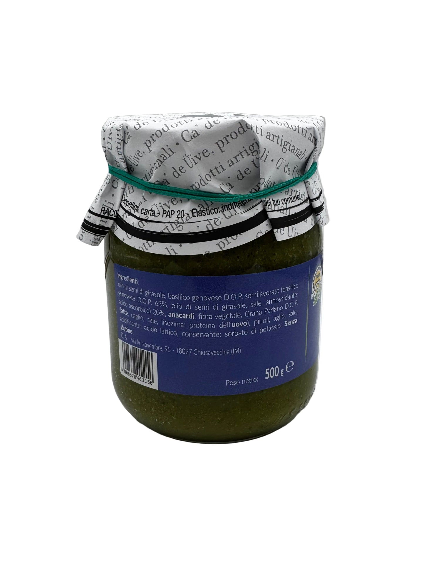 Pesto con basilico Genovese - Ca' de Üive (500g)