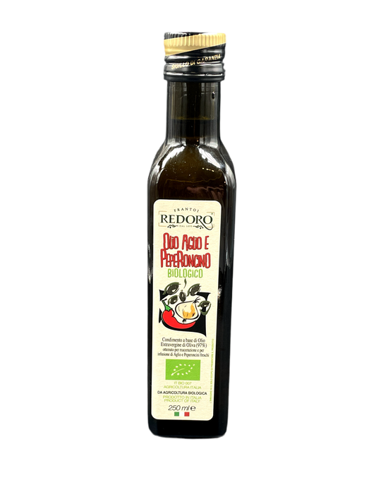 Redoro Olio Aglio e Peperoncino Bio - 250ml