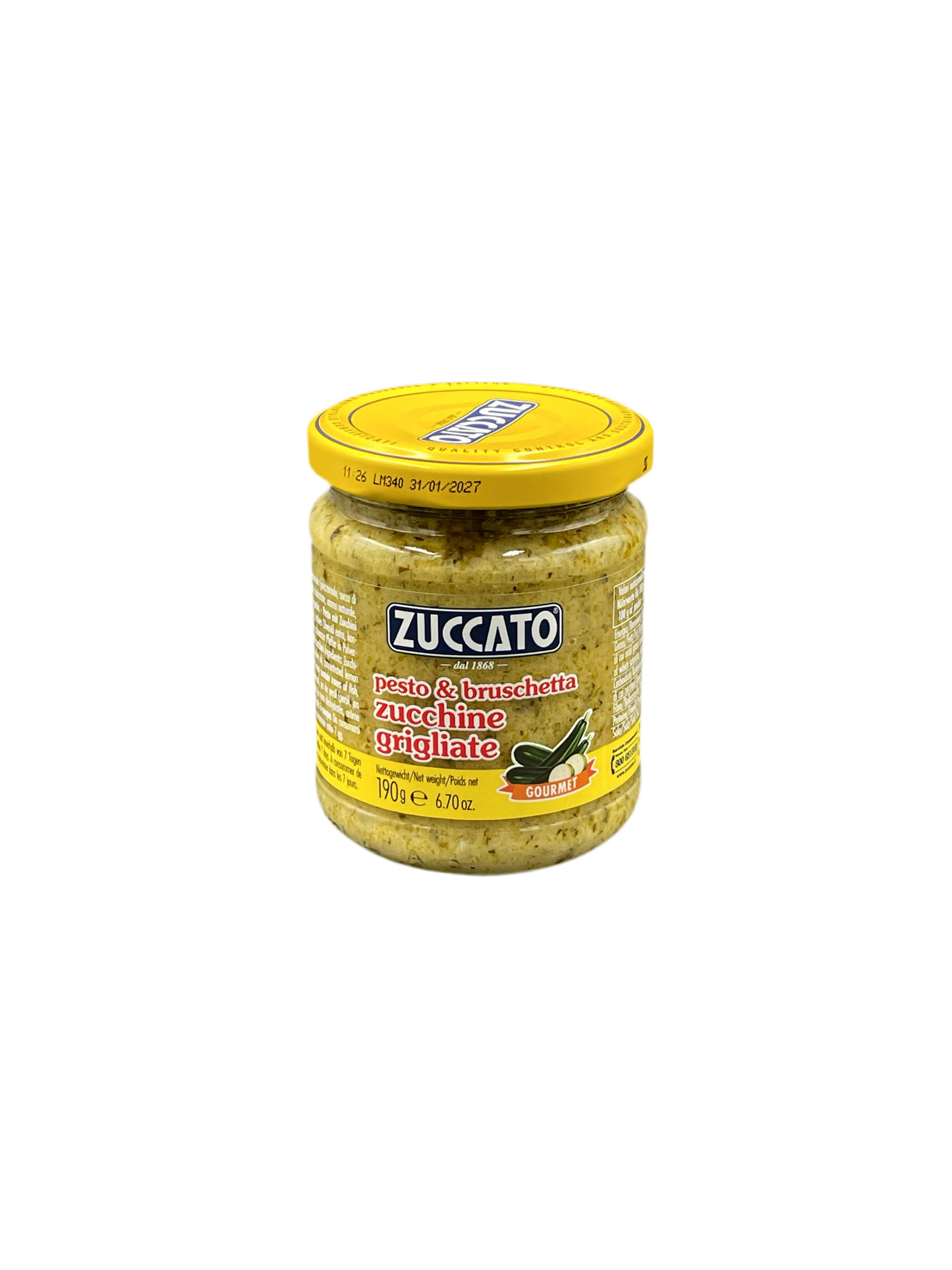 Zuccato Pesto & Bruschetta Zucchine grigliate - 190g