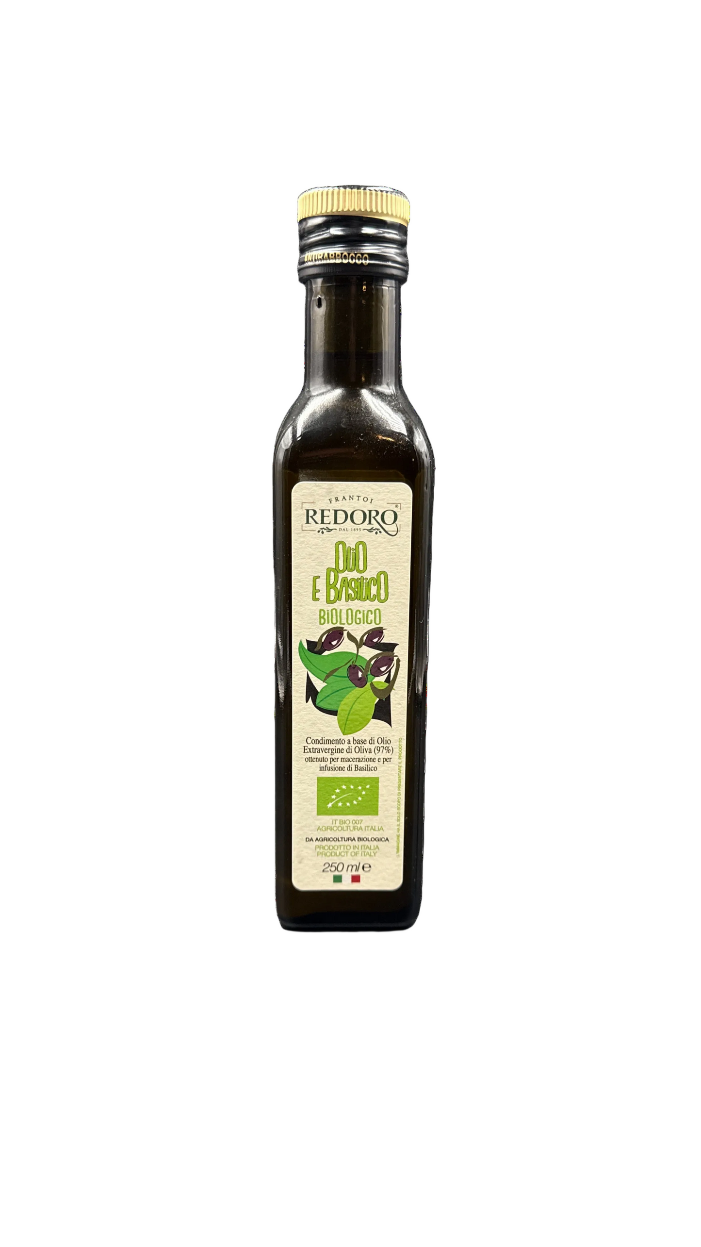 Redoro Olio e basilico Bio - 250ml