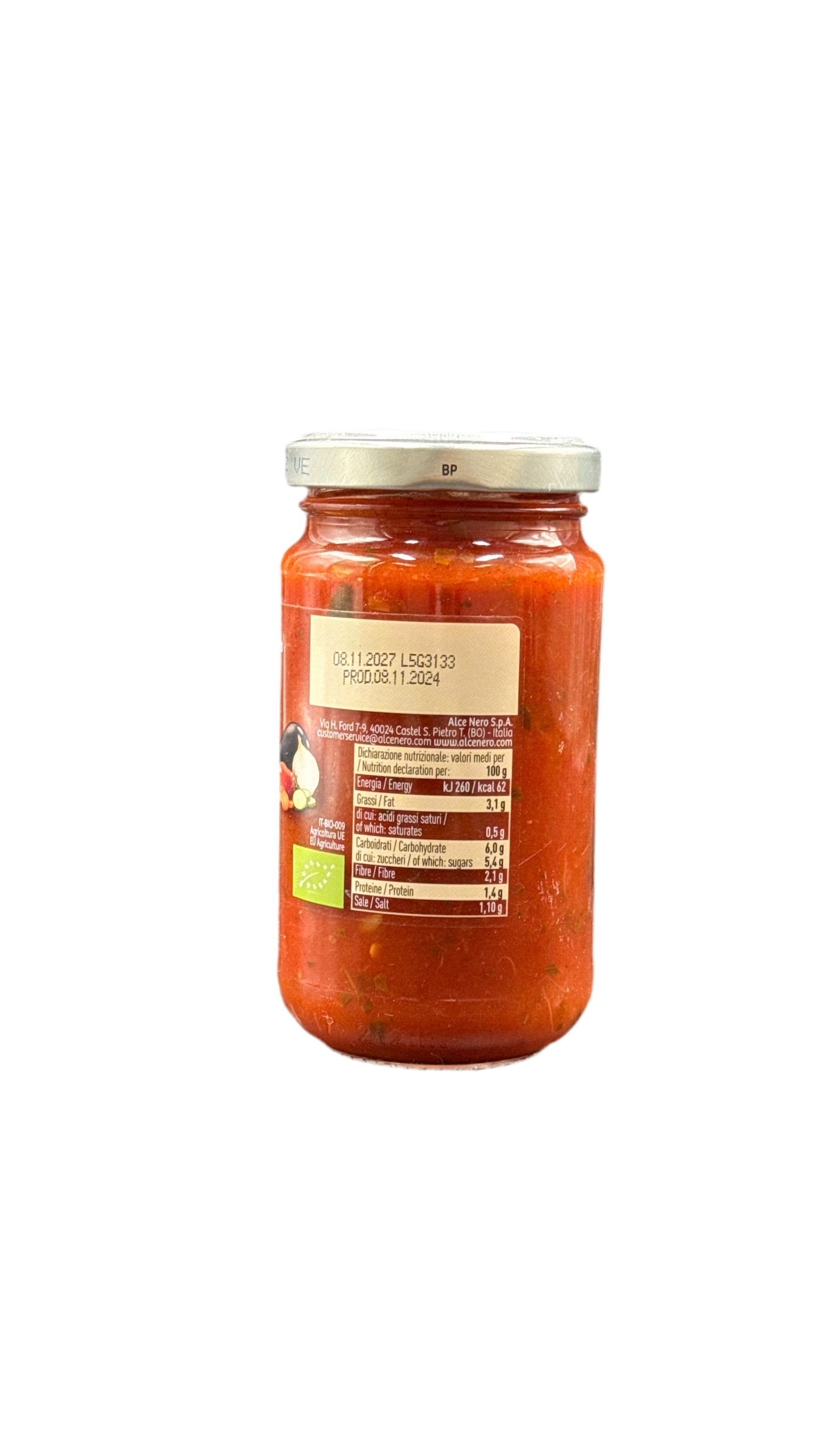 Sugo di Pomodoro con Verdure (alce nero) - 200g