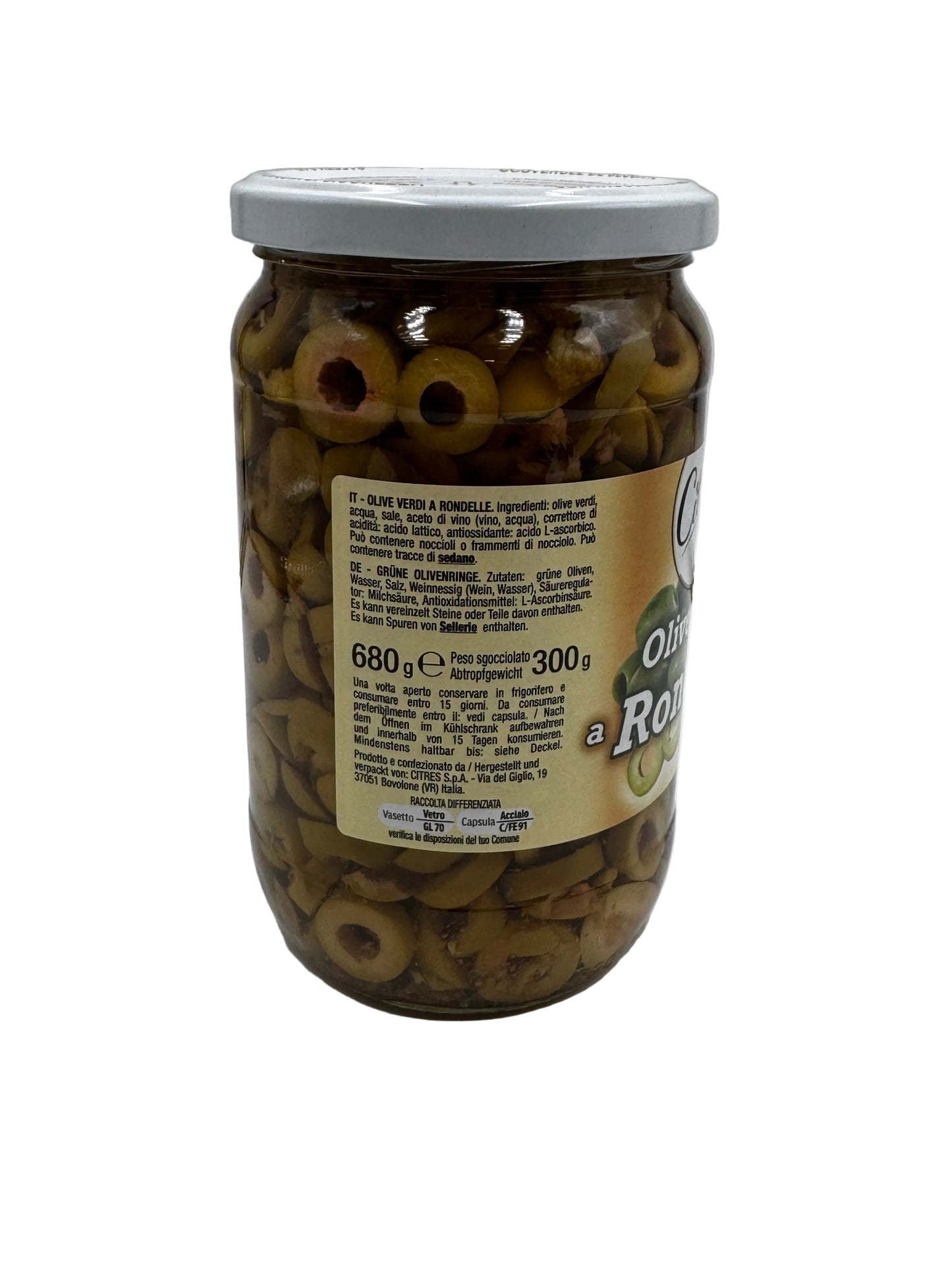 Olive Verdi Rondelle - Citres (680g)
